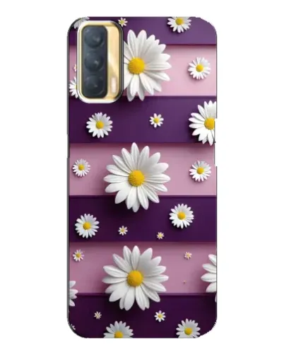 Чохол для OPPO A33 з картинкою «Ромашки на фіолетовому»