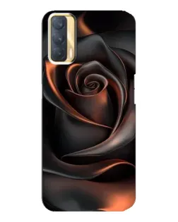 Чохол для OPPO A33 з картинкою «Шовкова чорна троянда»