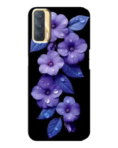 Чохол для OPPO A33 з картинкою «Фіолетові квіти з росою»