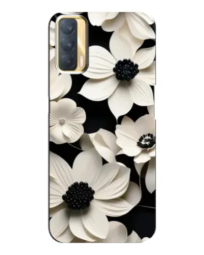 Чохол для OPPO A33 з картинкою «Об'ємні білі квіти»