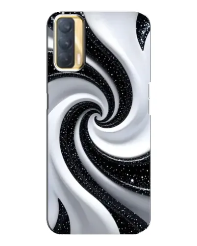 Чохол для OPPO A33 з картинкою «Чорно-біла спіраль»
