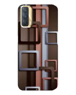 Чохол для OPPO A33 з картинкою «Коричневі об'ємні квадрати» Чохол для OPPO A33 з картинкою «Коричневі об'ємні квадрати»