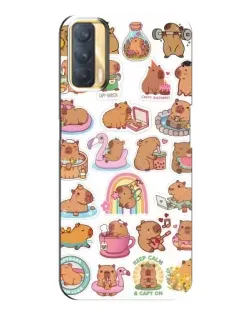 Чехол для OPPO A33 с картинкой «Капибары набор» Чехол для OPPO A33 с картинкой «Капибары набор»