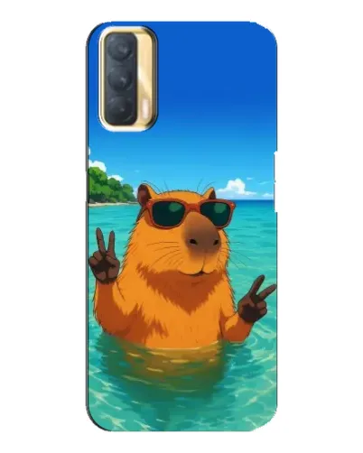 Чехол для OPPO A33 с картинкой «Морская капибара» Чехол для OPPO A33 с картинкой «Морская капибара»