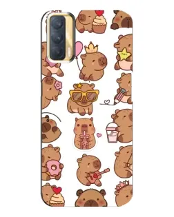 Чехол для OPPO A33 с картинкой «Стикерпак с капибарами» Чехол для OPPO A33 с картинкой «Стикерпак с капибарами»