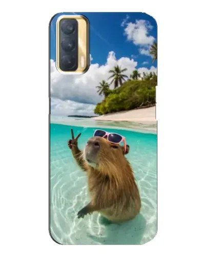 Чехол для OPPO A33 с картинкой «Капибара на море» Чехол для OPPO A33 с картинкой «Капибара на море»