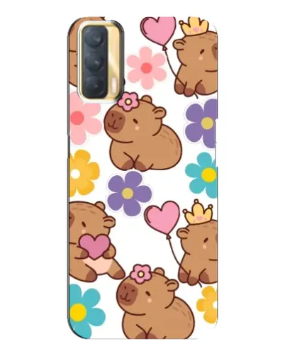 Чехол для OPPO A33 с картинкой «Цветочный паттерн капибар» Чехол для OPPO A33 с картинкой «Цветочный паттерн капибар»
