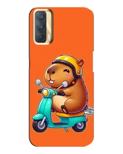 Чехол для OPPO A33 с картинкой «Капибара на скутере» Чехол для OPPO A33 с картинкой «Капибара на скутере»