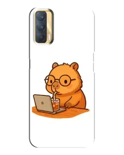 Чехол для OPPO A33 с картинкой «Капибара с ноутбуком» Чехол для OPPO A33 с картинкой «Капибара с ноутбуком»