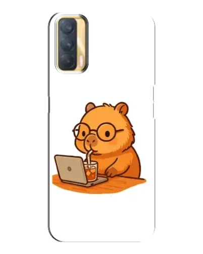 Чехол для OPPO A33 с картинкой «Капибара с ноутбуком» Чехол для OPPO A33 с картинкой «Капибара с ноутбуком»