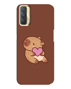 Чехол для OPPO A33 с картинкой «Капибара с сердцем» Чехол для OPPO A33 с картинкой «Капибара с сердцем»