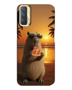 Чехол для OPPO A33 с картинкой «Капибара с пиццей» Чехол для OPPO A33 с картинкой «Капибара с пиццей»