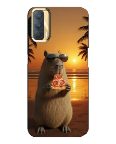 Чехол для OPPO A33 с картинкой «Капибара с пиццей» Чехол для OPPO A33 с картинкой «Капибара с пиццей»