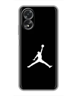 Чехол для OPPO A38 с картинкой «Jordan Silhouette» Чехол для OPPO A38 с картинкой «Jordan Silhouette»
