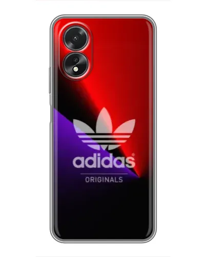 Чехол для OPPO A38 с картинкой «Adidas Red Neon»