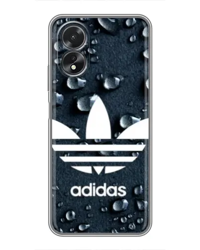 Чехол для OPPO A38 с картинкой «Adidas Trefoil Blue»