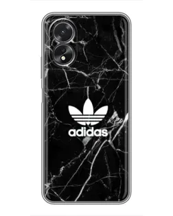 Чехол для OPPO A38 с картинкой «Белый мрамор Adidas» Чехол для OPPO A38 с картинкой «Белый мрамор Adidas»