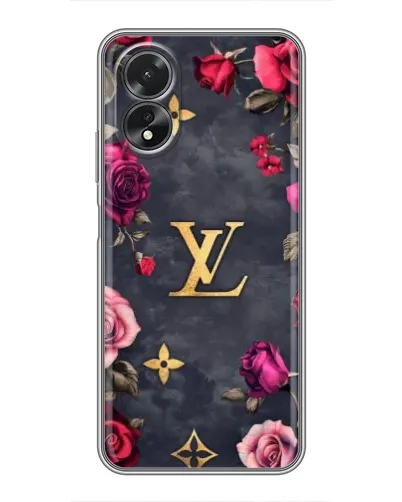 Чехол для OPPO A38 с картинкой «Цветочный Louis Vuitton»