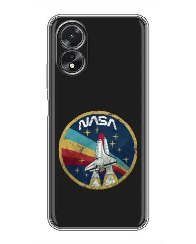 Чохол для OPPO A38 з картинкою «NASA — емблема місії»