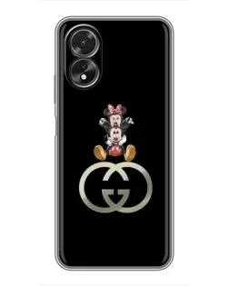 Чохол для OPPO A38 з картинкою «Мінні Маус на лого» Чохол для OPPO A38 з картинкою «Мінні Маус на лого»