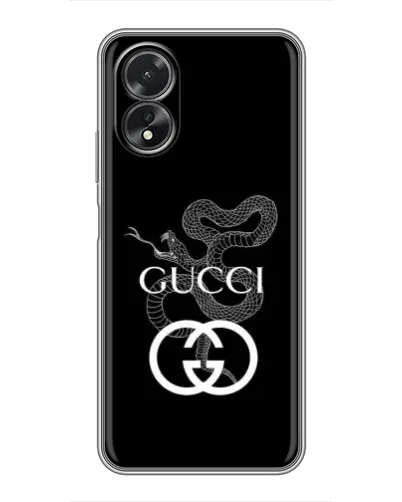 Чохол для OPPO A38 з картинкою «Gucci — срібна змія»