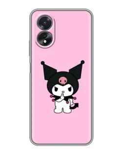 Чохол для OPPO A38 з картинкою «Kuromi — рожева ніжність»