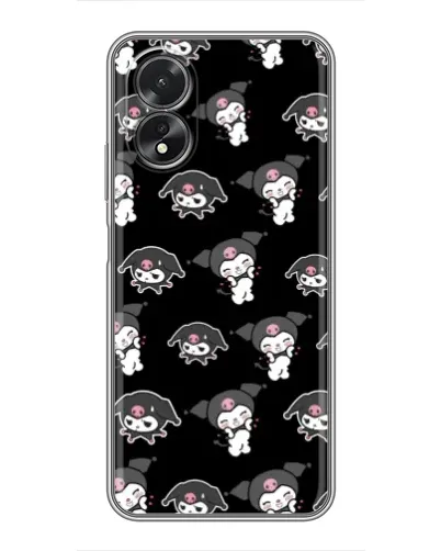 Чохол для OPPO A38 з картинкою «Чорний паттерн Kuromi» Чохол для OPPO A38 з картинкою «Чорний паттерн Kuromi»