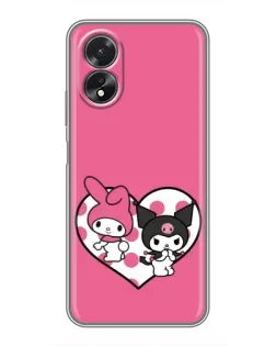 Чохол для OPPO A38 з картинкою «Kuromi та My Melody»