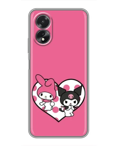 Чохол для OPPO A38 з картинкою «Kuromi та My Melody» Чохол для OPPO A38 з картинкою «Kuromi та My Melody»