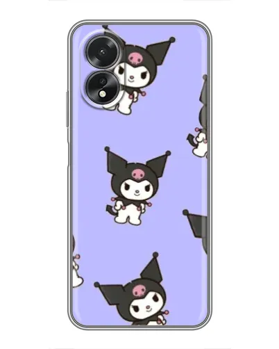 Чохол для OPPO A38 з картинкою «Паттерн з Kuromi» Чохол для OPPO A38 з картинкою «Паттерн з Kuromi»