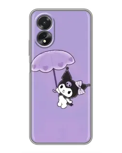 Чохол для OPPO A38 з картинкою «Kuromi з парасолькою»