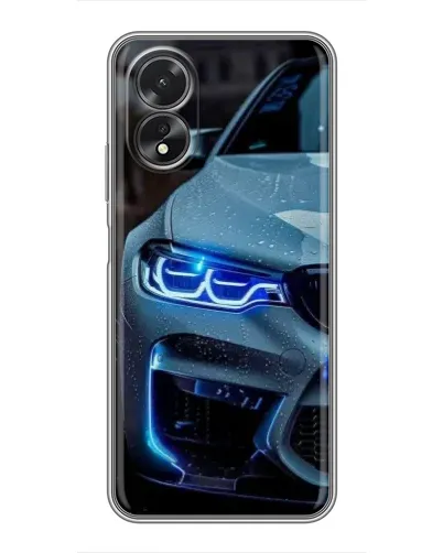 Чохол для OPPO A38 з картинкою «Погляд BMW з синіми фарами» Чохол для OPPO A38 з картинкою «Погляд BMW з синіми фарами»