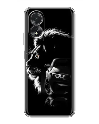 Чохол для OPPO A38 з картинкою «BMW та лев» Чохол для OPPO A38 з картинкою «BMW та лев»