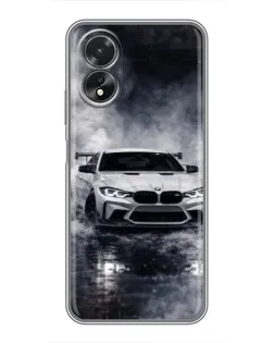 Чохол для OPPO A38 з картинкою «BMW крізь туман»