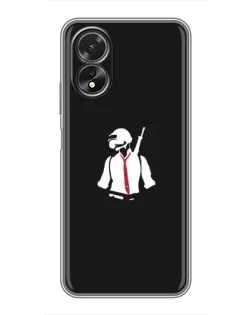 Чехол для OPPO A38 с картинкой «PUBG — силуэт воина» Чехол для OPPO A38 с картинкой «PUBG — силуэт воина»