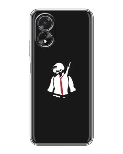 Чохол для OPPO A38 з картинкою «PUBG — силует воїна» Чохол для OPPO A38 з картинкою «PUBG — силует воїна»
