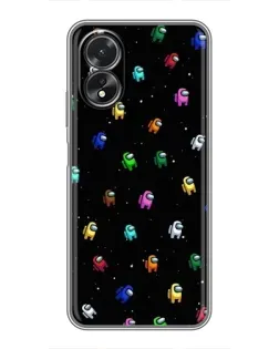 Чехол для OPPO A38 с картинкой «Экипаж Among Us»