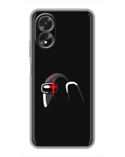 Чехол для OPPO A38 с картинкой «Among Us шлем»