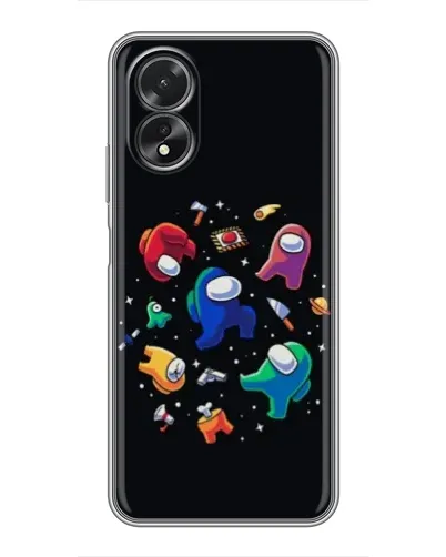 Чехол для OPPO A38 с картинкой «Among Us космос»