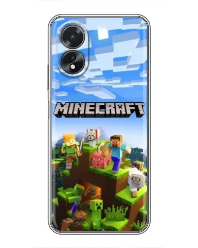 Чехол для OPPO A38 с картинкой «Minecraft классический мир» Чехол для OPPO A38 с картинкой «Minecraft классический мир»