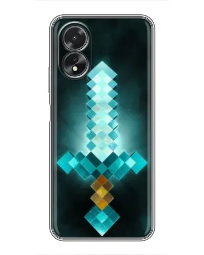 Чехол для OPPO A38 с картинкой «Алмазный меч неон» Чехол для OPPO A38 с картинкой «Алмазный меч неон»