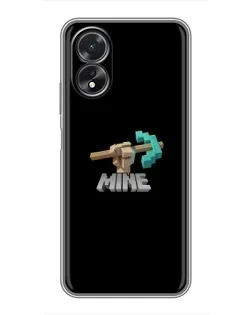 Чехол для OPPO A38 с картинкой «Алмазная кирка»