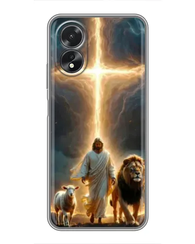 Чохол для OPPO A38 з картинкою «Лев Юди та Світло» Чохол для OPPO A38 з картинкою «Лев Юди та Світло»