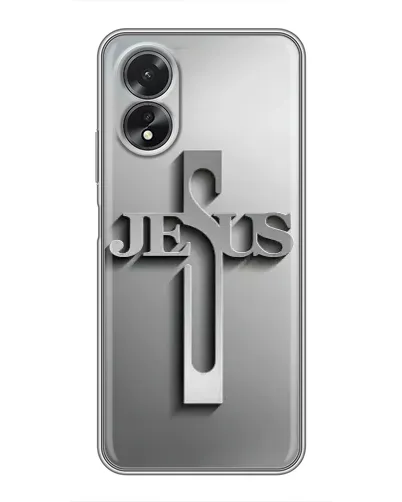 Чехол для OPPO A38 с картинкой «Металлический крест Jesus» Чехол для OPPO A38 с картинкой «Металлический крест Jesus»