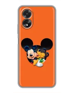 Чехол для OPPO A38 с картинкой «Сердце Микки Минни» Чехол для OPPO A38 с картинкой «Сердце Микки Минни»