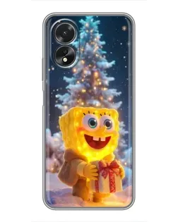 Чохол для OPPO A38 з картинкою «Різдвяний Спанч Боб» Чохол для OPPO A38 з картинкою «Різдвяний Спанч Боб»