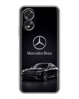Чохол для OPPO A38 з картинкою «Mercedes — решітка радіатора»