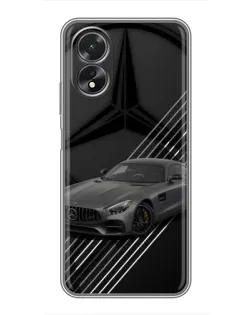 Чохол для OPPO A38 з картинкою «Mercedes AMG — графіка»