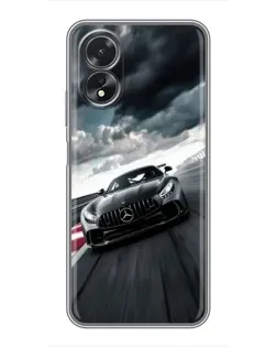 Чохол для OPPO A38 з картинкою «Гоночний Mercedes AMG»