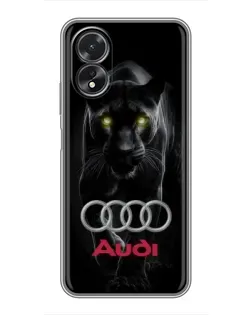 Чохол для OPPO A38 з картинкою «Пантера та Audi»